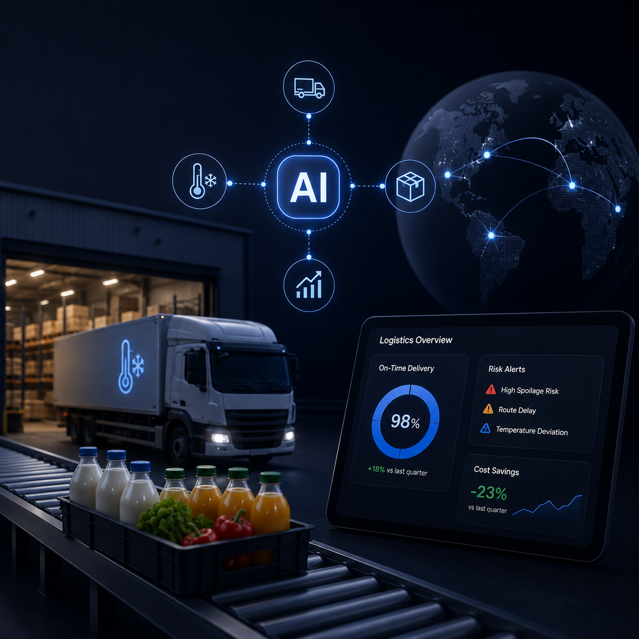 How Agentic AI is Solving the 2026 Logistics Crisis in Food & Beverage